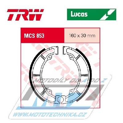 Brzdové obložení (brzdové pakny) TRW Lucas MCS853 - Kawasaki KLF220 Bayou + EL250 Eliminator + GPZ250 + KLF250 Bayou + Z250B1, B2 + EL252F Eliminator + KLF300B Bayou + GPZ305 + Z400+Z400F+Z440+ Z440LT