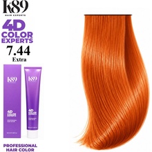 K89 4D Color Experts profesionálna farba na vlasy 7.44 Extra