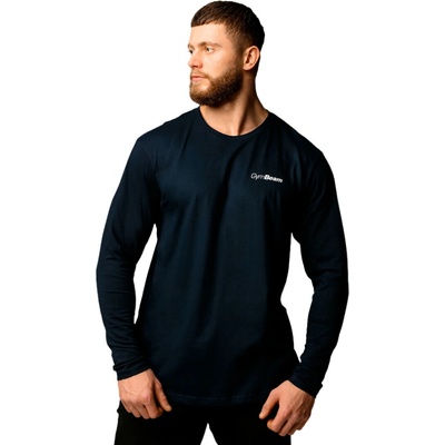 GymBeam Men‘s Basic Long Sleeve T-Shirt Navy