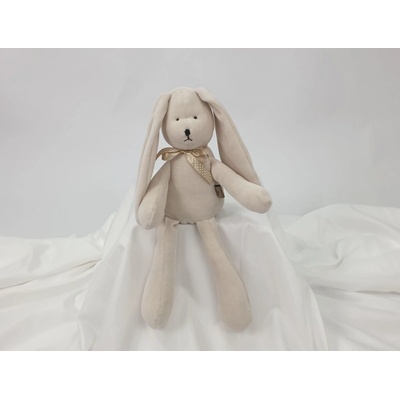 Velúrová Králiček béžový beige rabbit 35 cm