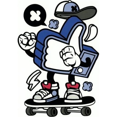 Pohlednice Likeboarďák :-) – Zboží Mobilmania