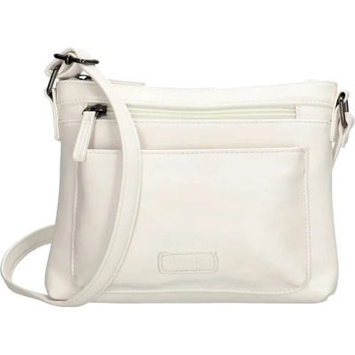 Biela prešívaná crossbody kabelka „Nataly”