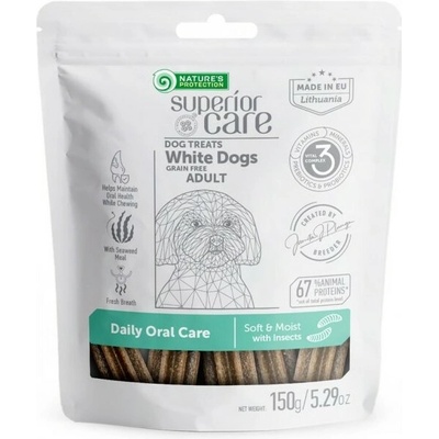 Superior care Nature's Protection WHITE dog oral care 150 g