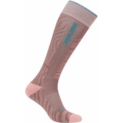 Icebreaker Ski+ Light OTC Mountain Contour dámske podkolienky summit/blush/hydro