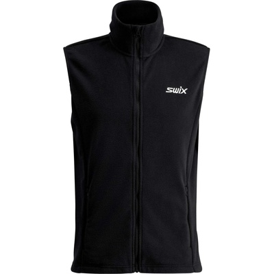Swixá pnska flísová vesta TRACK FLEECE VEST M čierna biela
