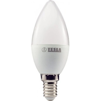 TESLA LED žárovka svíčka CANDLE E14 5W 230V 470lm 270° 30000 hod 2700K Teplá bílá RA≥80
