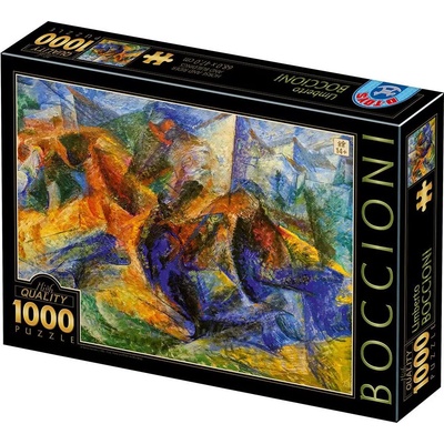 D-Toys - Puzzle Umberto Boccioni - Horse-Rider-Buildings - 1 000 piese