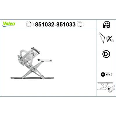 Mechanizmus zdvíhania okna VALEO 851033