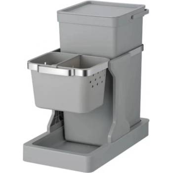 EKO-Europe EKO Кош за вграждане и за разделно събиране DECO- 20л + 4л - сив (EKO 993120 - Grey)