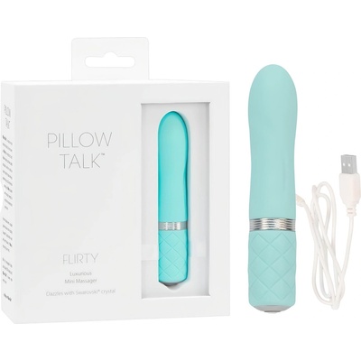 Pillow Talk Flirty - акумулаторен вибратор (тюркоаз)