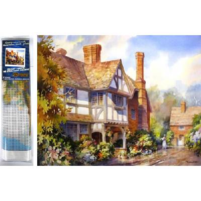 Norimpex - Puzzle Diamant painting: Country villa 30x40cm - 1 - 39 piese