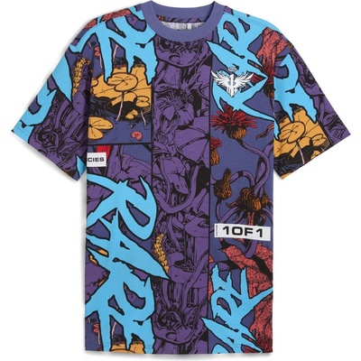 PUMA Мъжка тениска Puma Melo Phoenix Aop Tee T-Shirt Mens - Blue Crystal