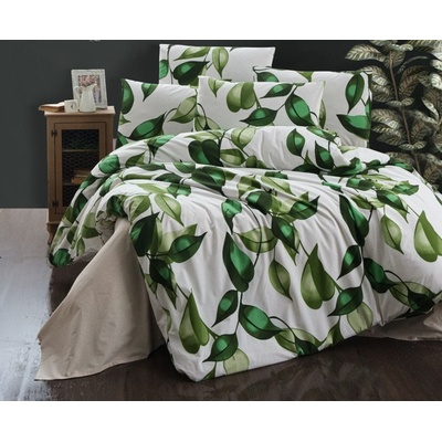 Brotex obliečky bavlna Leaves green 140x220 70x90