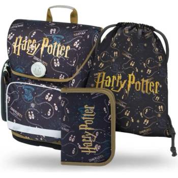 Baagl КОМПЛЕКТ 3 Ergo Harry Potter Картата на мародерите: раница, несесер, торбичка