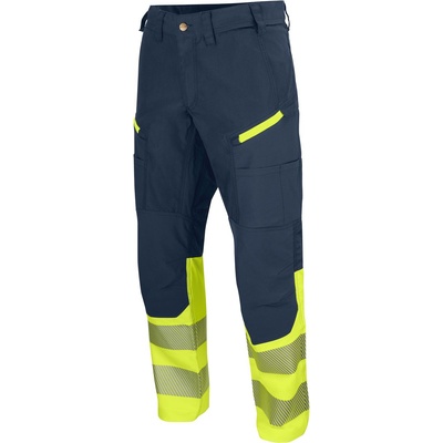 ProJob HI-VIS 6528 WAISTPANT STRETCH / Мъжки еластични светлоотразителни панталони - тъмносин/HV жълт 46 (64528M795n1)