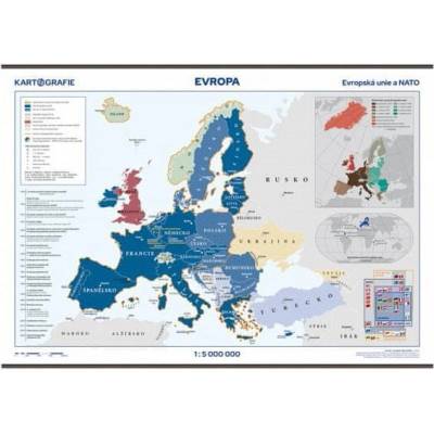 Evropská unie školní nástěnná mapa