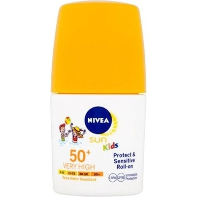 Nivea Sun Kids Protect & Sensitiv e Roll-On opaľovacie mlieko pre deti SPF50+ 50 ml