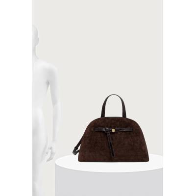 Tory Burch чанта дамска от велур Romy Suede Bauletto (183363)