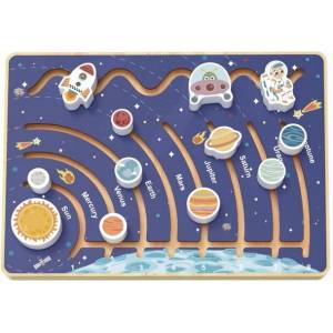 Tooky Toy Дървен лабиринт Космос tj503n