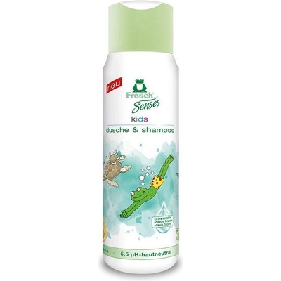 Frosch Детски душ гел и шампоан 2 в 1 Frosch, 300 ml, асортимент (1675626)