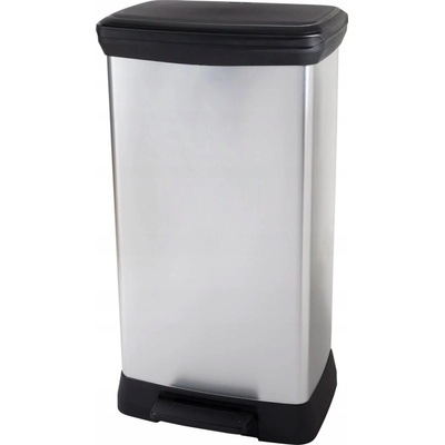 Curver Odpadkový kôš s pedálom Duo 23 l + 23 l metalický