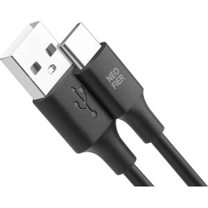 Neofier Здрав кабел с бързо зареждане за устройства с USB-C порт - Neofier USB-A to USB-C Cable 60W (100 см) (черен) (NF2ACB0503T)