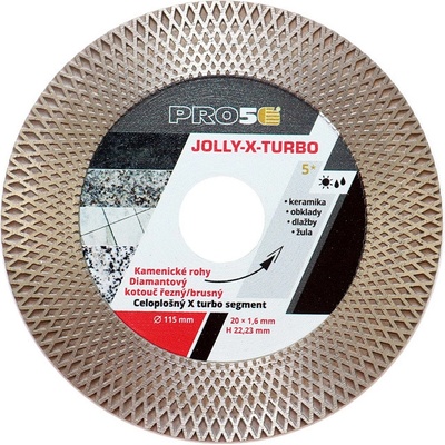 Kotouč řezný/brusný diamantový PRO5 - JOLLY-X-TURBO 115 mm
