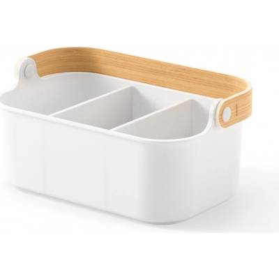 Umbra Organizér stohovatelný BELLWOOD BIN 28 x 18cm bílý/přírodní