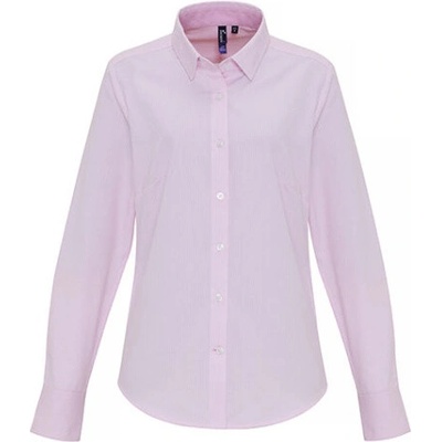 Premier Workwear Dámska košeľa oxford s dlhým rukávom PR338 White