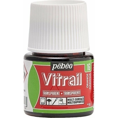 Pébéo Vitrail Farba na sklo Orange 45 ml