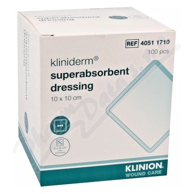 Kliniderm Superabsorp.obvaz nesteril 10 x 10 cm 100 ks