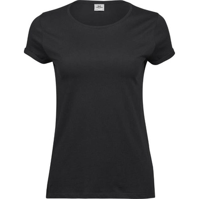 TEE JAYS tj5063 / Дамска тениска с навити ръкави - черна m (18506300202)