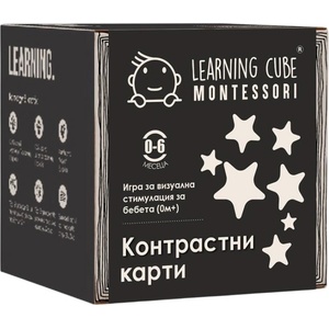 K-Toyz Образователна настолна игра Learning Cube: Контрастни карти - Детска (LC-047)
