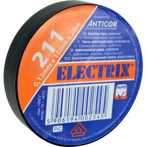 Solight AP02C - Изолационна лента ELECTRIX 15мм x 20м (SL0707)