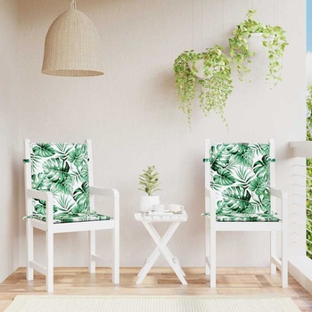 vidaXL Възглавници за столове Друг 2 pcs На листа 100 x 50 x 3 cm (361310)