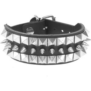 Leather & steel fashion гривна LEATHER & STEEL FASHION - Spikes and Pyramids - LSF1 164