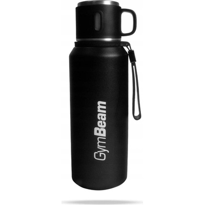 GymBeam termoska ocelvá 1 l černá