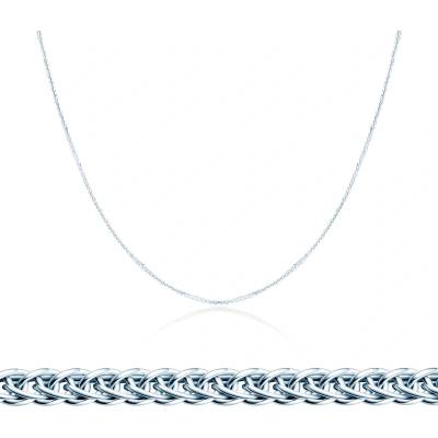 SAVICKI Синджирче Savicki 0, 9 мм: бяло злато, лисича опашка