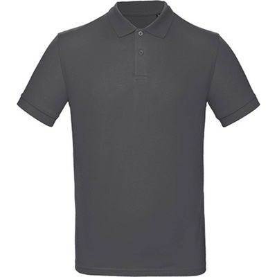 B&C pánská polokošile PM430 Dark Grey Solid
