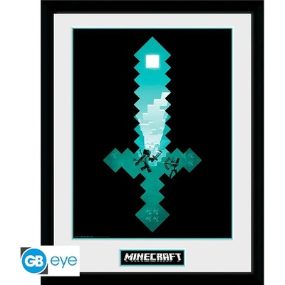 GBEye MINECRAFT - Framed print "Diamond Sword" (30x40) (PFC2350)