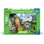 Ravensburger - Puzzle Minecraft: Steve a Alex XXL - 100 piese