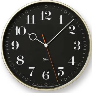 Lemnos Стенен часовник Riki Ring 25 см черен (WR20-05 BK)