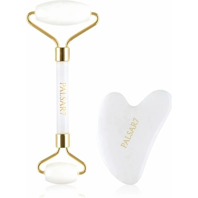 PALSAR7 Massage Roller and Guasha PALSAR7 masážna pomôcka Guasha z ruženínu 1 ks + PALSAR7 Face-roller masážny valček na tvár 1 ks