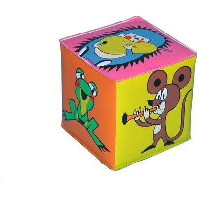 Teddies Pískací kostka Krtek 7x7 cm v sáčku