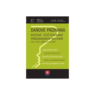 Daňové priznanie + vyplnené vzory a tlačivá