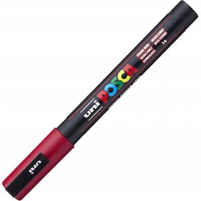 Uni Posca PC-3M tmavá červená
