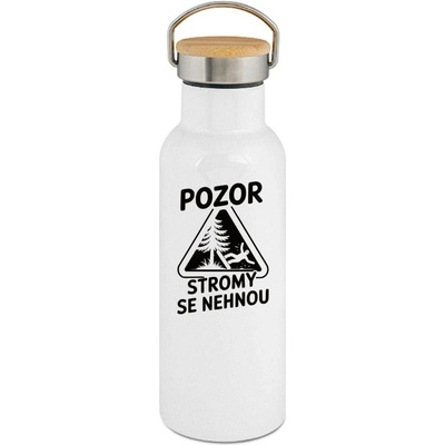 123TRIKO termoska Pozor, stromy se nehnou, černý potisk 500 ml narozeniny