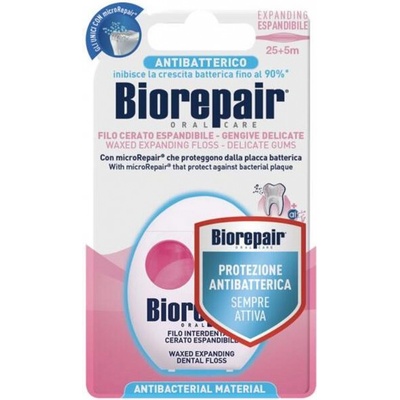 BioRepair Expanding voskovaná expandujúcej zubná niť plochá 30 m