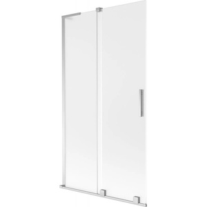Mexen Velar L вана параван 2-крилo разтегаем 100 x 150 см, матиран, хром - 896-100-003-31-01 (896-100-003-31-01)