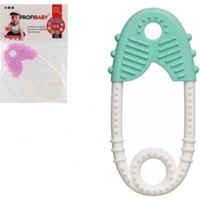 Profibaby kousátko špendlík silikon 115 cm růžová